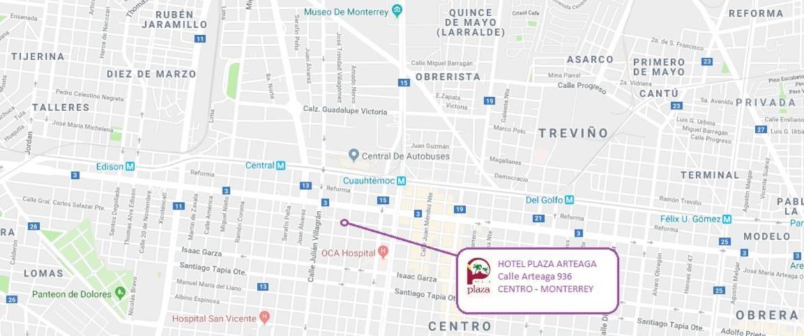 Hotel Plaza Arteaga Монтеррей Екстер'єр фото
